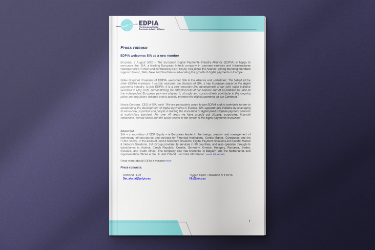 Sia Payments New Member Press Release Preview Picture
